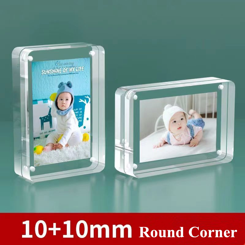 Photo Acrylic Block - إطارات صور مغناطيسية مزدوجة الجوانب ،