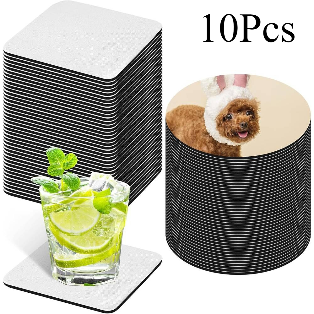 Coaster Sublimation Blank - مجموعة فارغة من قواعد الأكواب التسامي