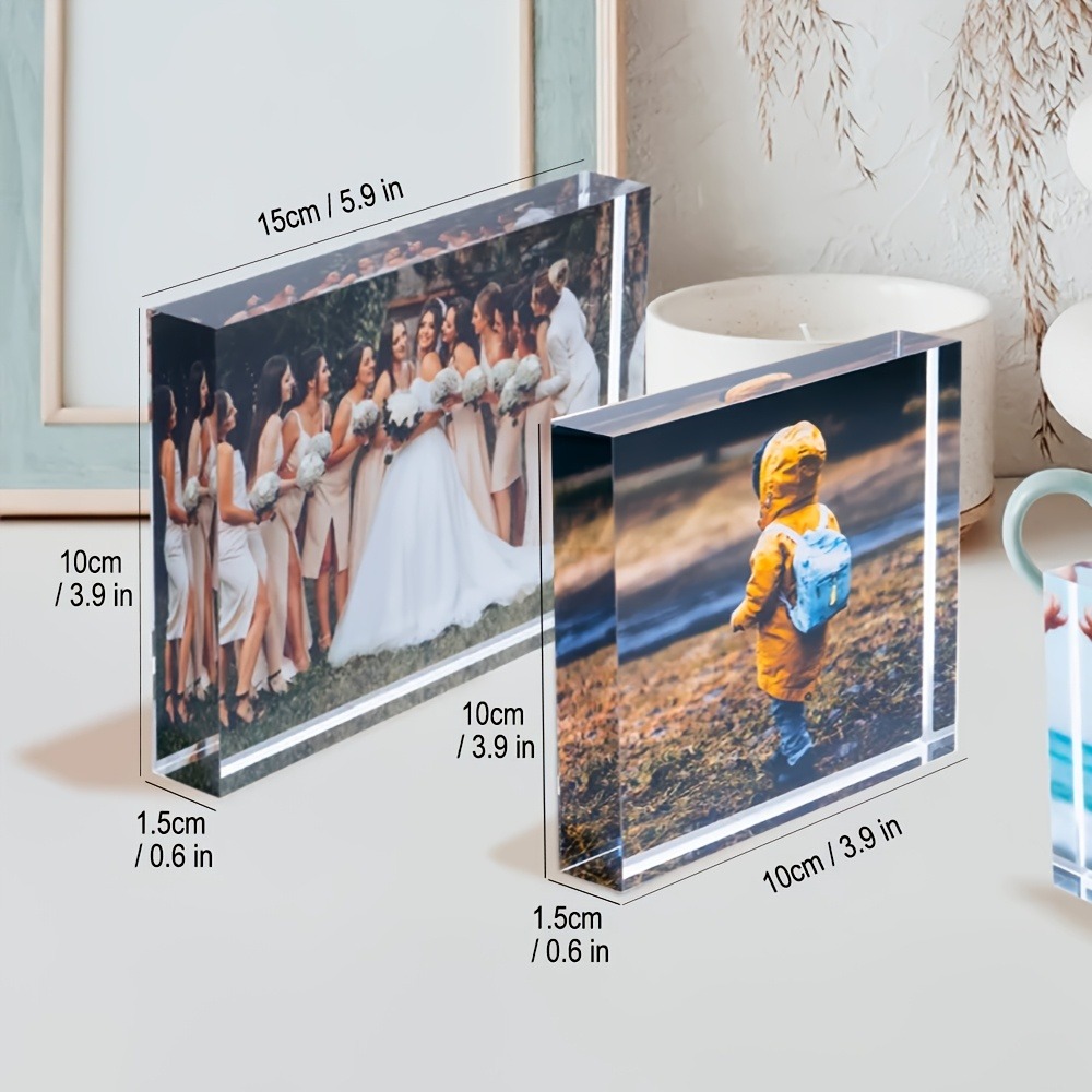 Photo Acrylic Block - كتلة صور أكريليك ثلاثية الأبعاد مخصصة