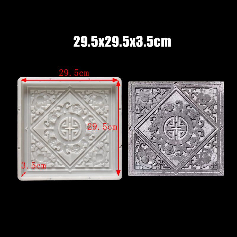 Ceramic Tile Blank - خطوة الحجر قالب الاسمنت مربع فناء