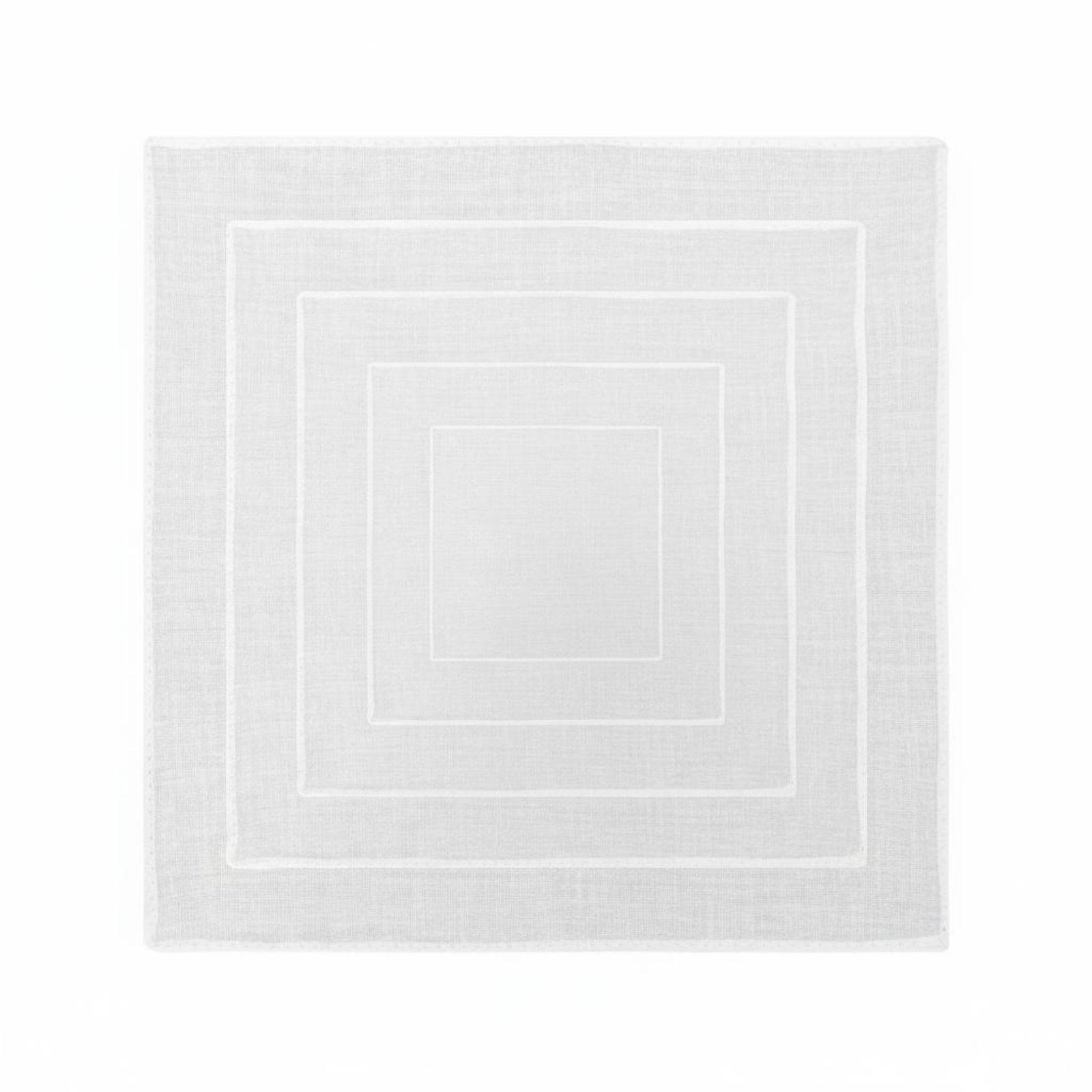 Bandana Blank White - مناديل قماشية بيضاء مقصوصة مسبقًا بأطراف