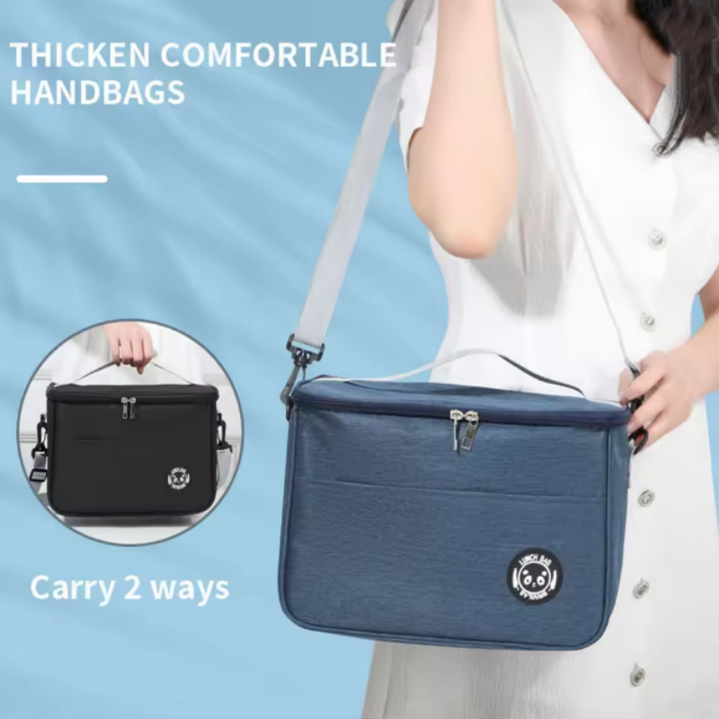 Tote Bag Sublimation - حقيبة غداء حرارية بحزام كتف، عازلة