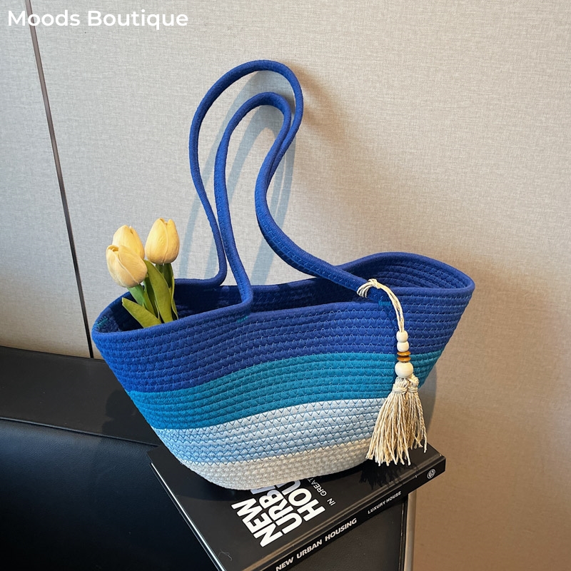 Tote Bag Sublimation - القطن حبل المنسوجة تصميم حقائب كتف