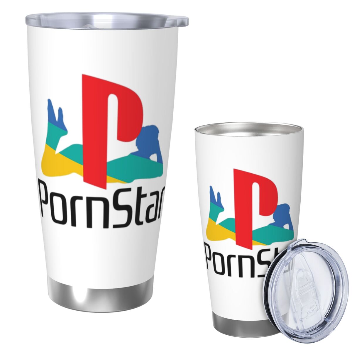 Tumbler 20Oz White - Ps Pron Star كوب من الفولاذ
