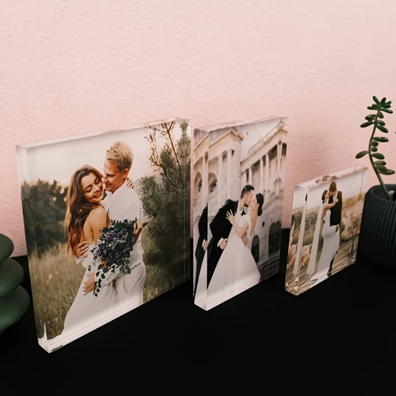 Photo Acrylic Block - إطار صور أكريليك مخصص للذكرى السنوية