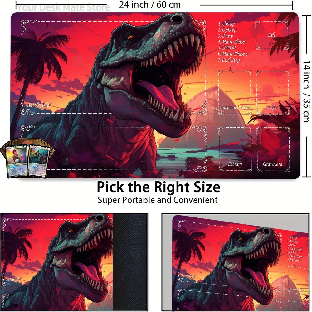 بساط لعب MTG بتصميم الديناصورا - مراجعة Door Mat Blank وسعره