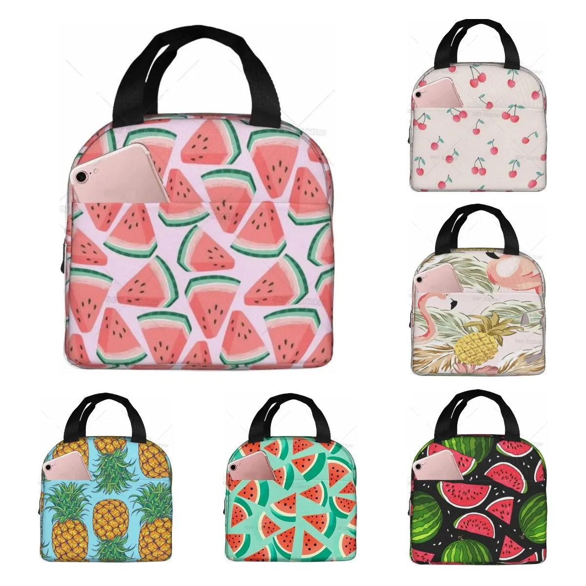 الكرتون البطيخ الكرز والأناناس - مراجعة Tote Bag Sublimation وسعره