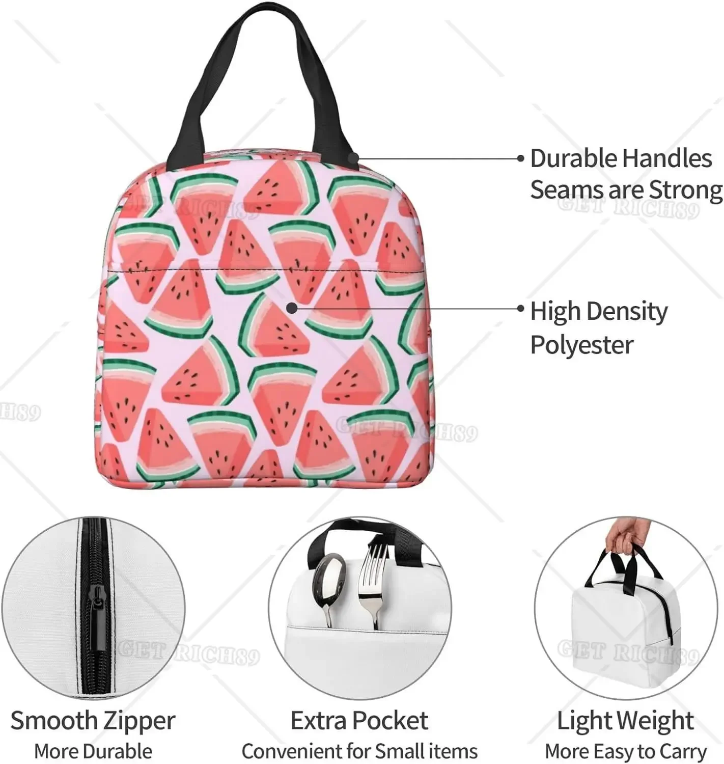 الكرتون البطيخ الكرز والأناناس - مراجعة Tote Bag Sublimation وسعره