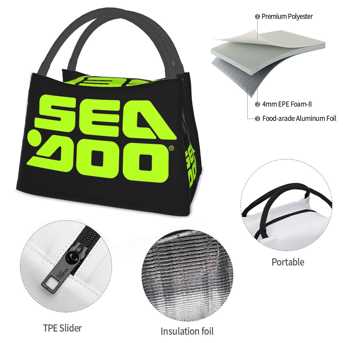 حقيبة غداء معزولة للنساء من Se - مراجعة Tote Bag Sublimation وسعره
