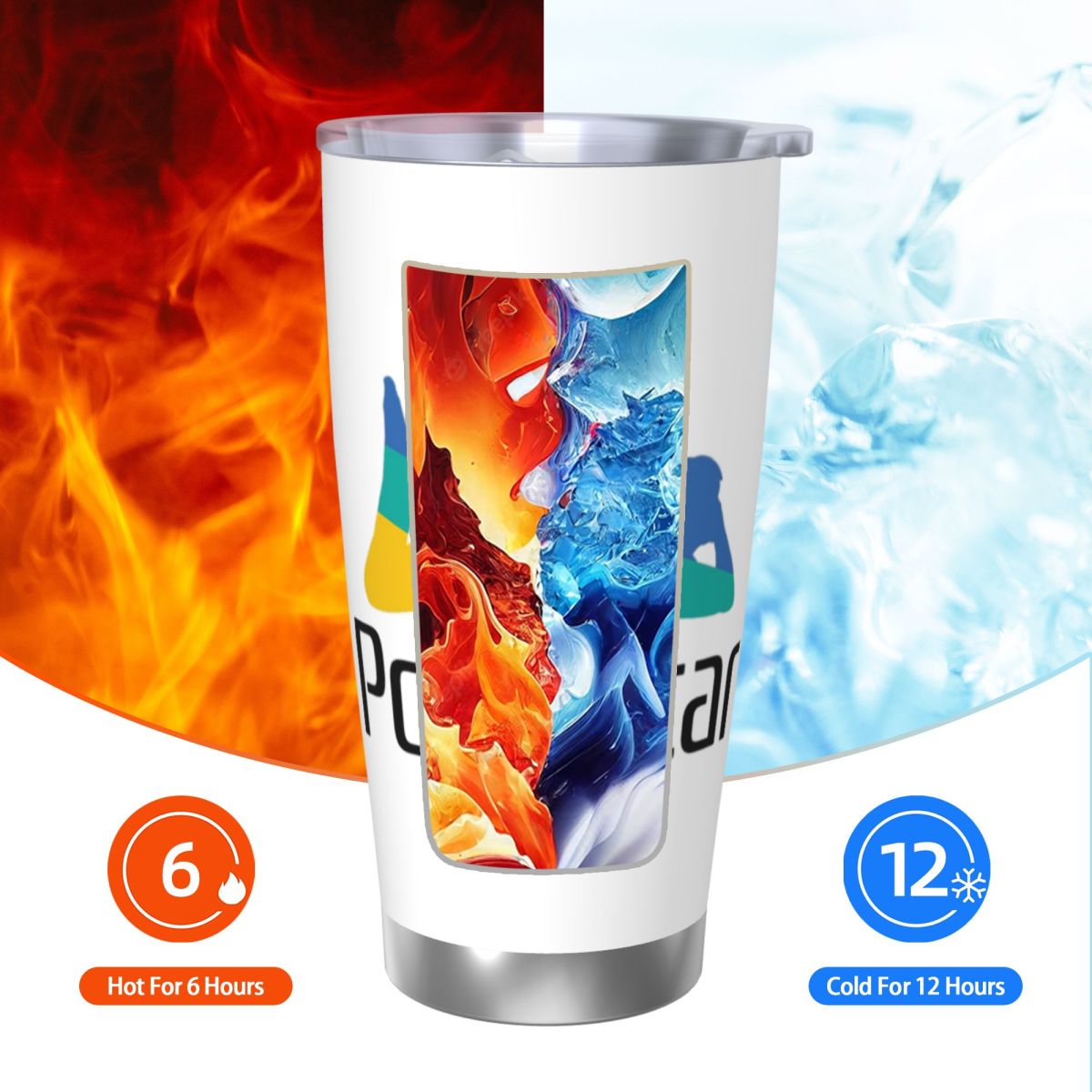 Ps Pron Star الأبيض الفولاذ ال - مراجعة Tumbler 20Oz White وسعره