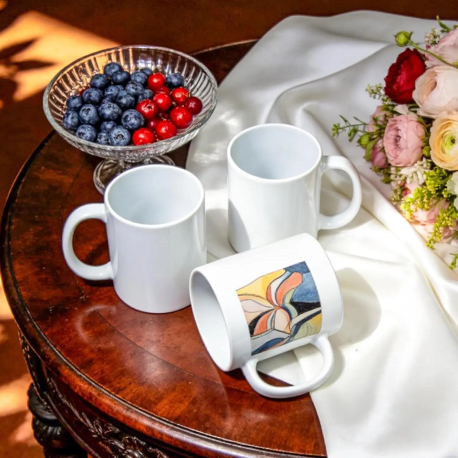 أكواب سيراميك للطباعة بالحرارة - مراجعة Sublimation Mug White وسعره