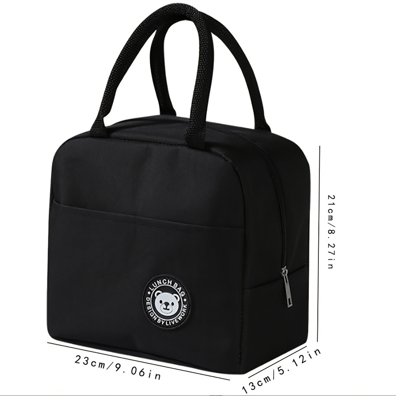 حقيبة غداء معزولة كاتيونية سود - مراجعة Tote Bag Sublimation وسعره