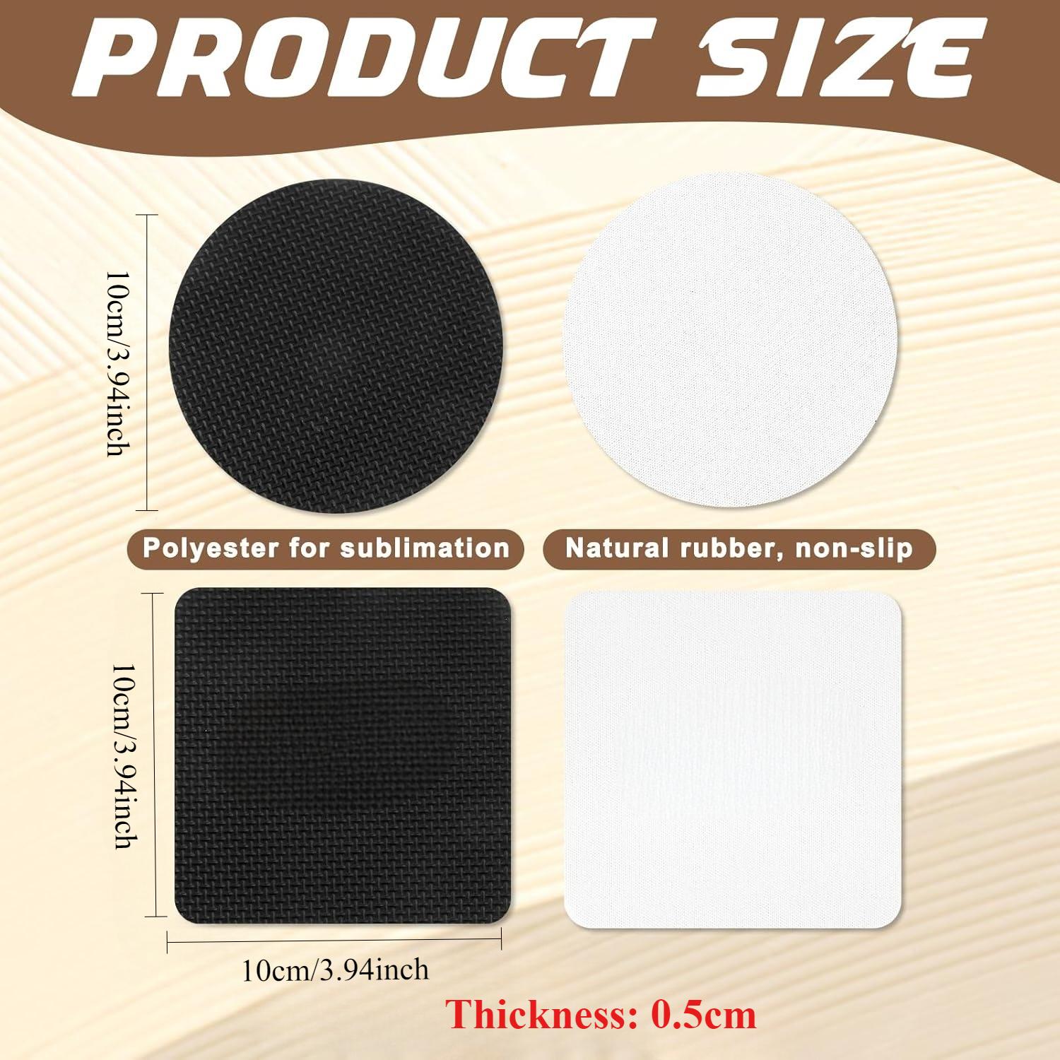 مجموعة فارغة من قواعد الأكواب  - مراجعة Coaster Sublimation Blank وسعره