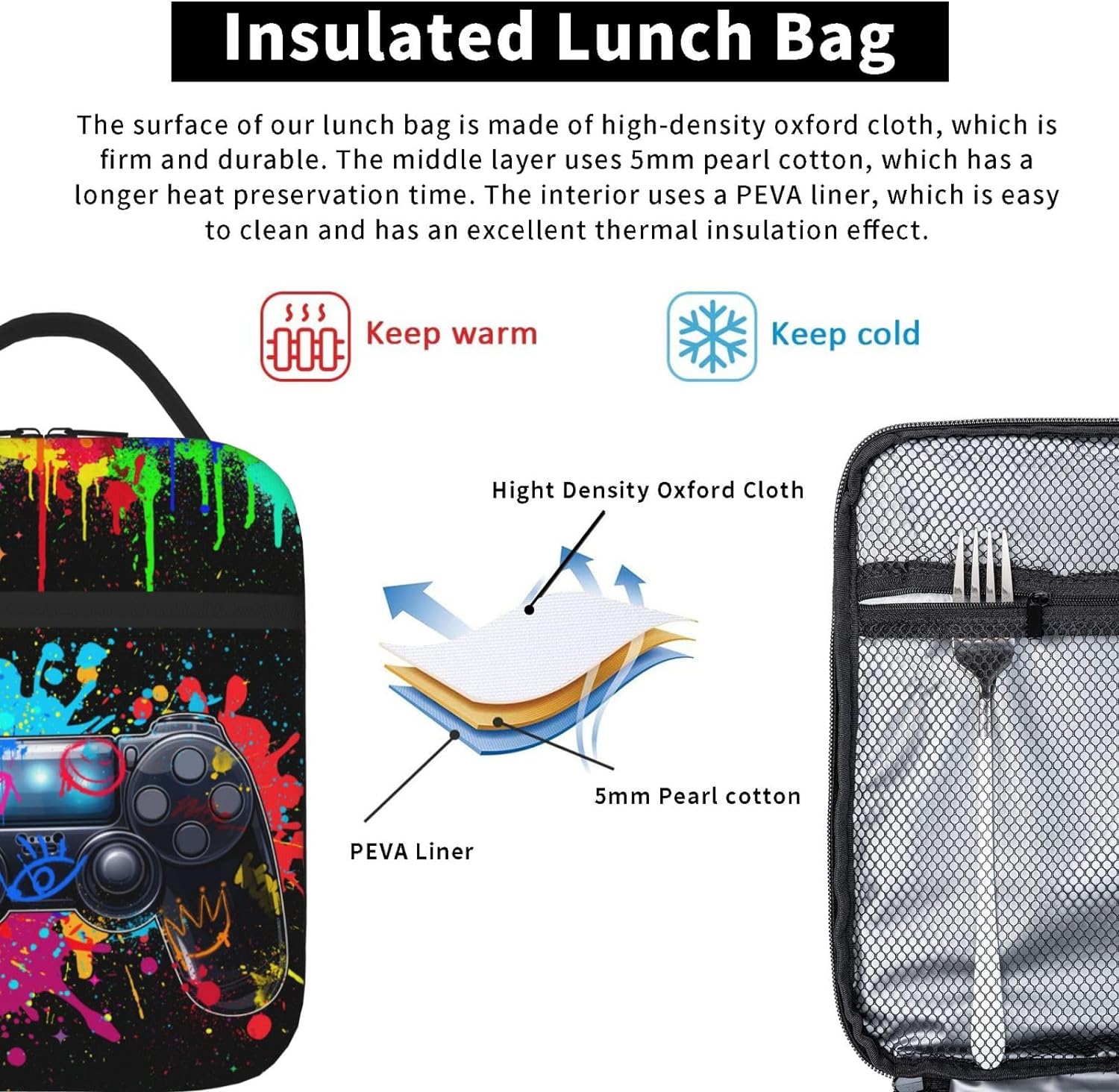 صندوق غداء لعبة فيديو للأولاد  - مراجعة Tote Bag Sublimation وسعره