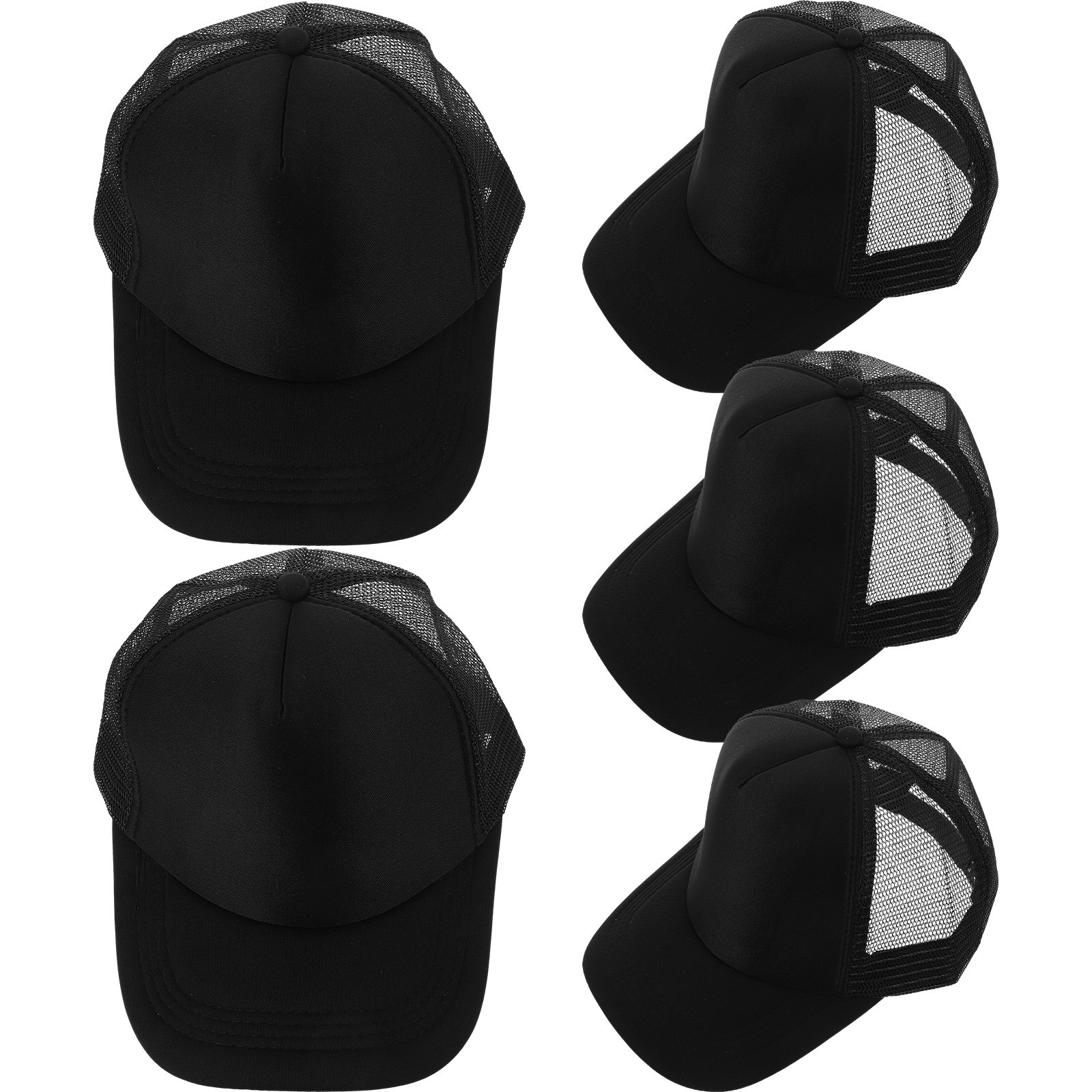 5 قطع من قبعات البيسبول الشبكي - مراجعة Hat Sublimation Blank وسعره