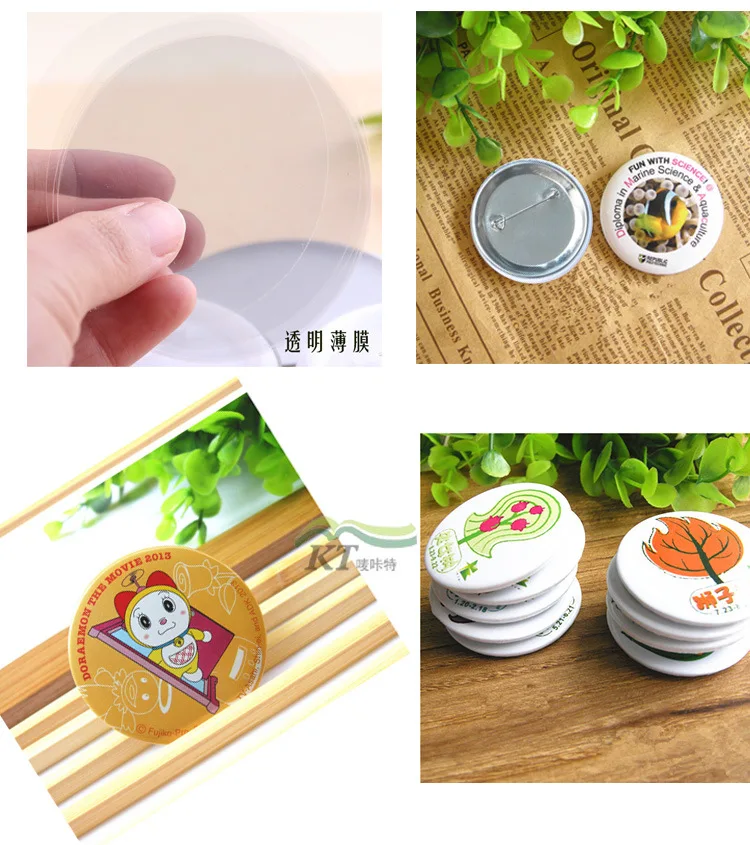 100 قطعة من أجزاء صانع الشارات - مراجعة Button Badge Blank وسعره