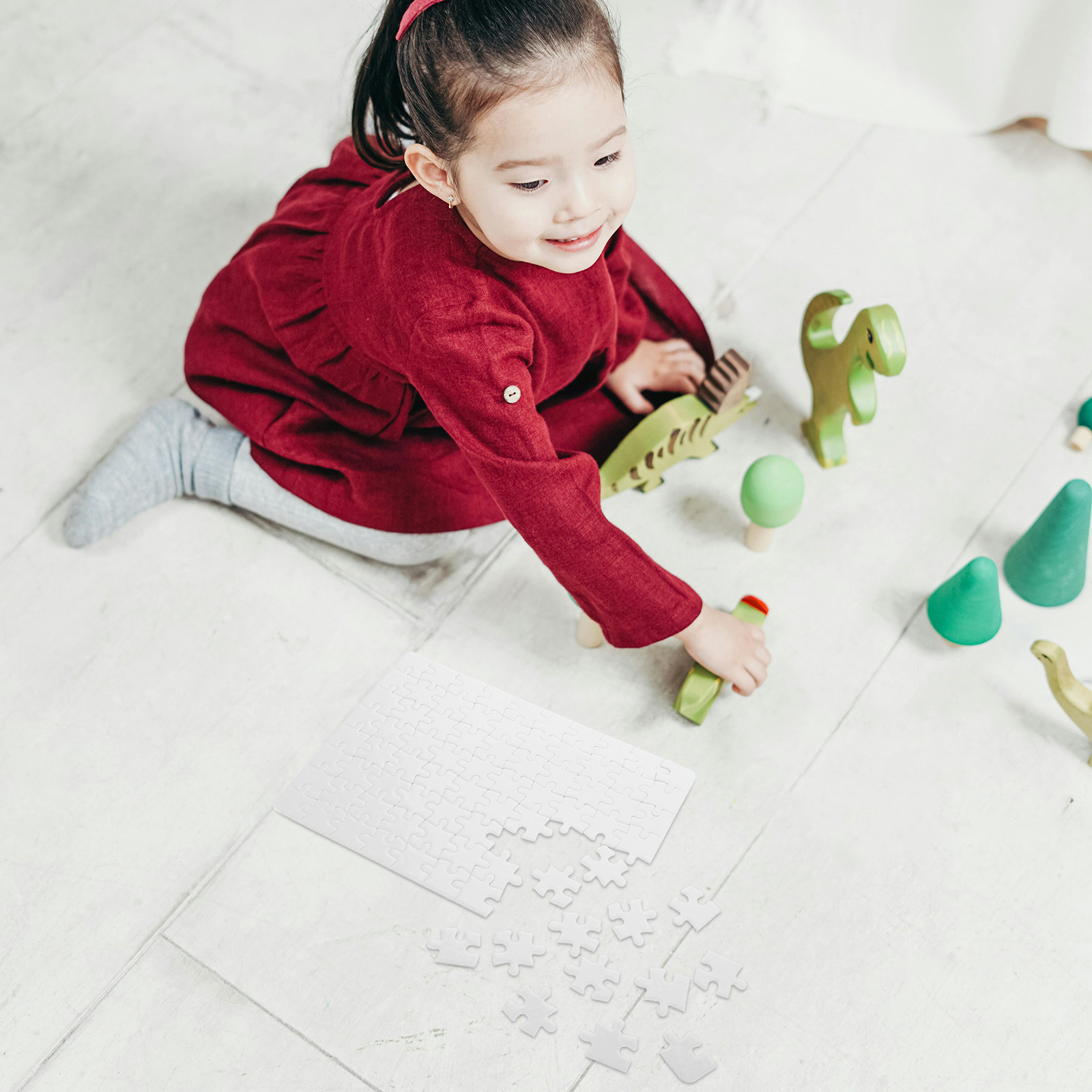 4 قطع من ألواح الألغاز الفارغة - مراجعة Puzzle Blank White وسعره