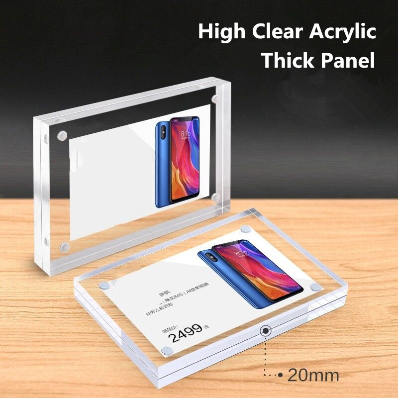5 قطع حامل لافتات مغناطيسي من  - مراجعة Photo Acrylic Block وسعره