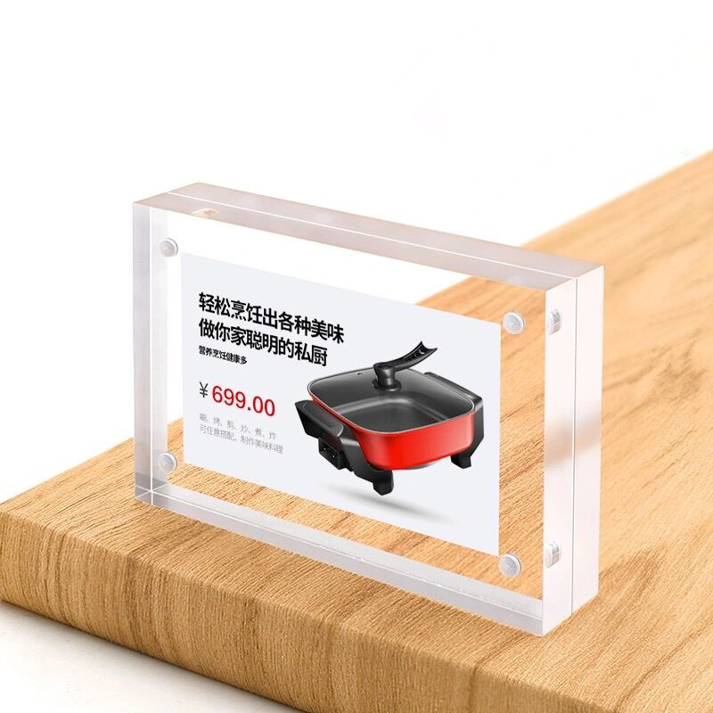 5 قطع حامل لافتات مغناطيسي من  - مراجعة Photo Acrylic Block وسعره