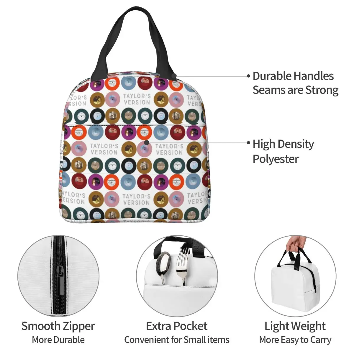 حقيبة غداء معزولة من تايلورز ف - مراجعة Tote Bag Sublimation وسعره