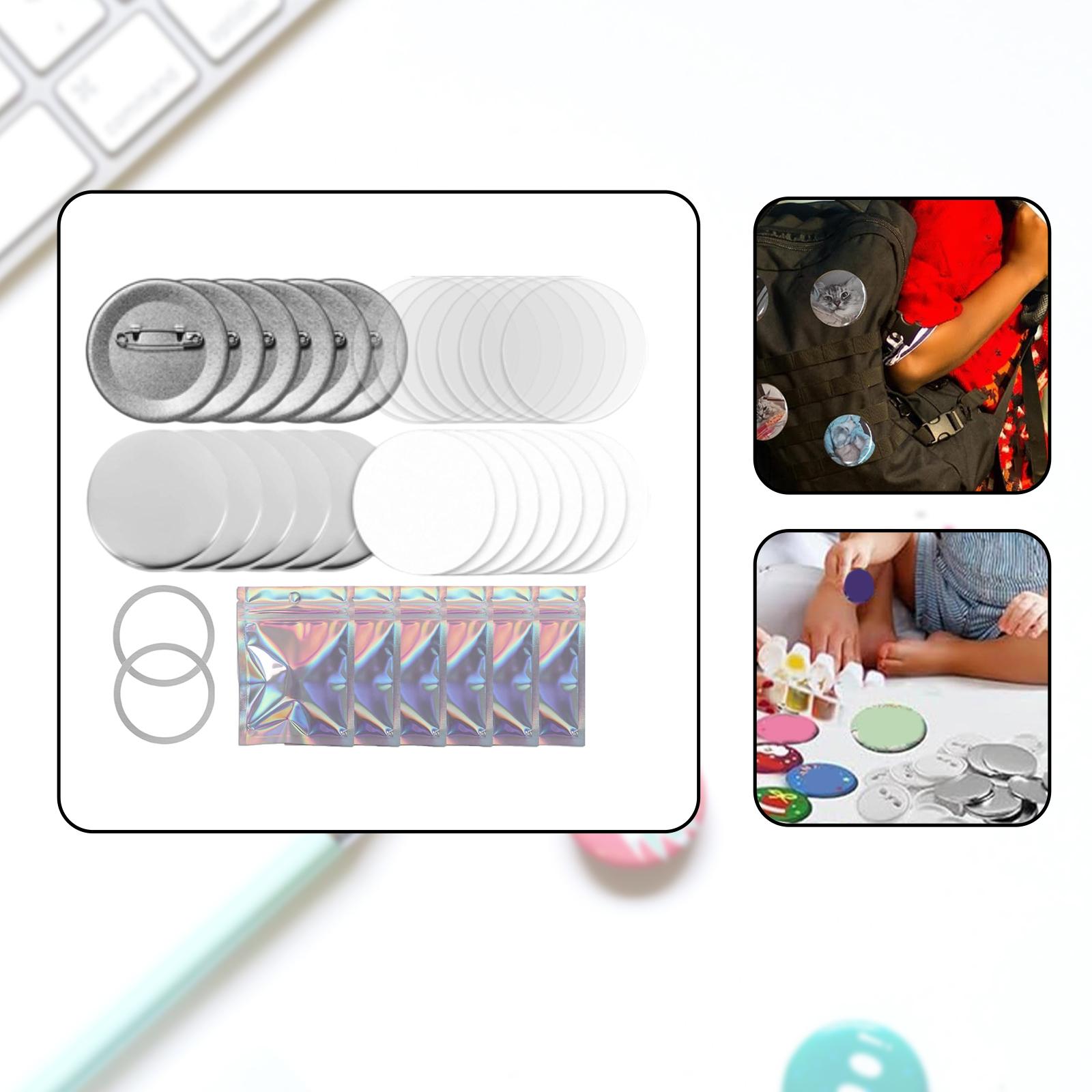 902 قطعة من مستلزمات صنع الأزر - مراجعة Button Badge Blank وسعره