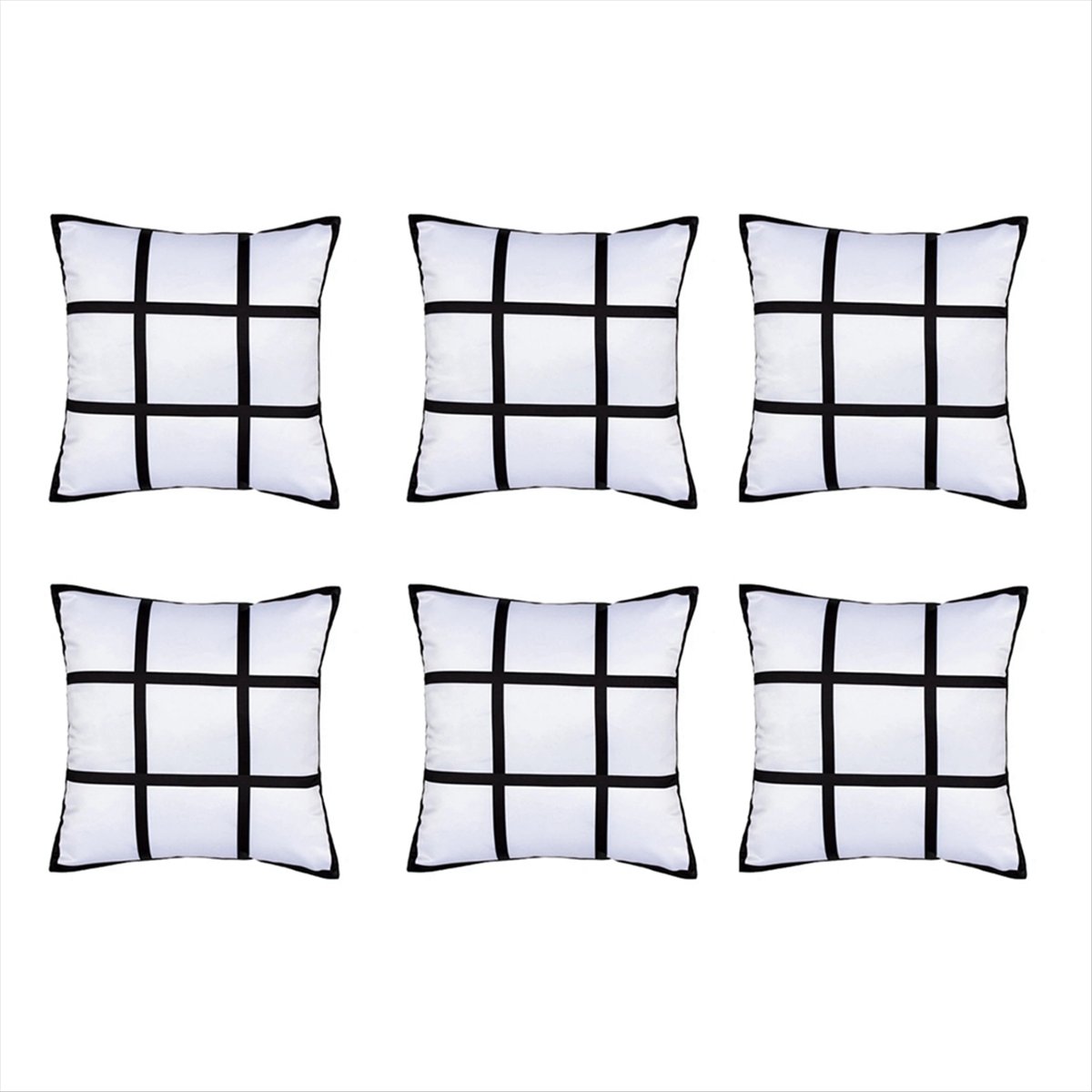 ABNH 6 قطعة التسامي لوحة فارغة - مراجعة Pillow Cover Sublimation وسعره