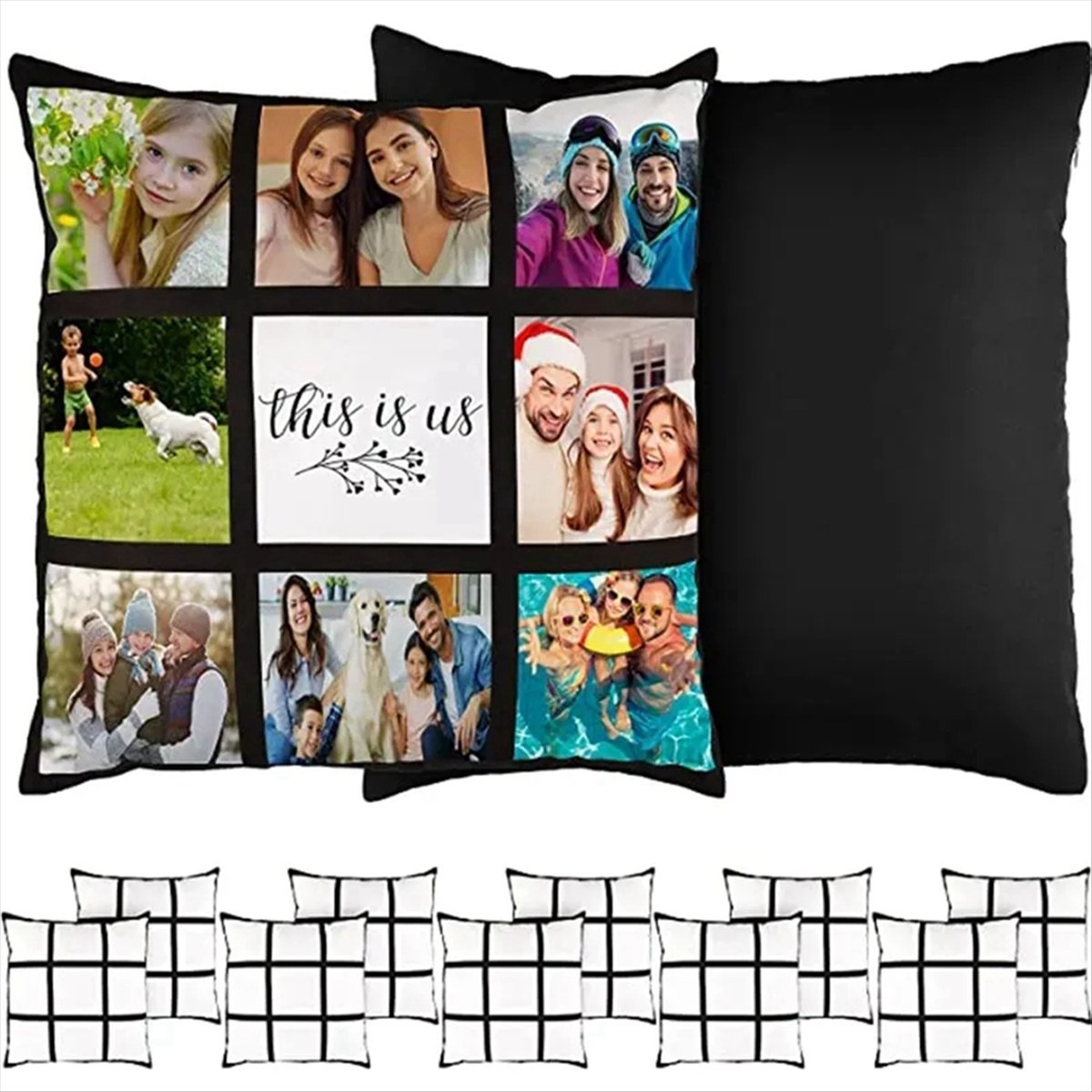 ABNH 6 قطعة التسامي لوحة فارغة - مراجعة Pillow Cover Sublimation وسعره