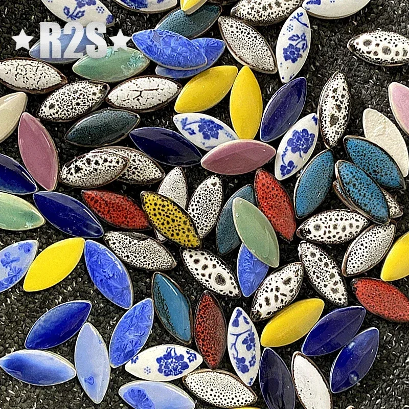 100 جرام مزيج اللون غير النظام - مراجعة Ceramic Tile Blank وسعره