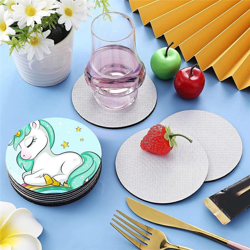 AB46-قواعد أكواب دائرية فارغة  - مراجعة Coaster Sublimation Blank وسعره