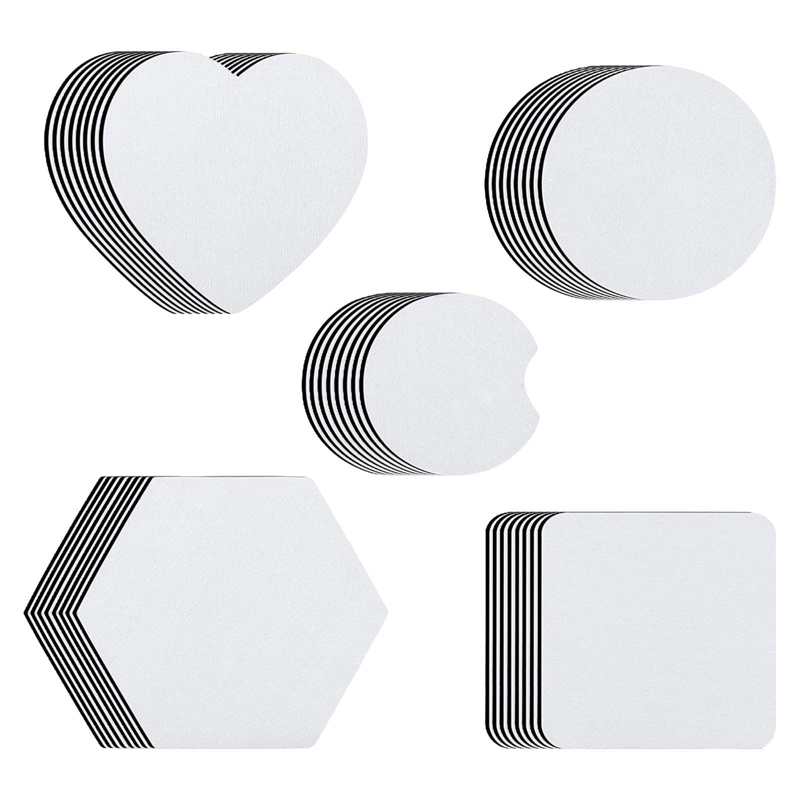 40 قطعة من حاملات الأكواب القا - مراجعة Coaster Sublimation Blank وسعره