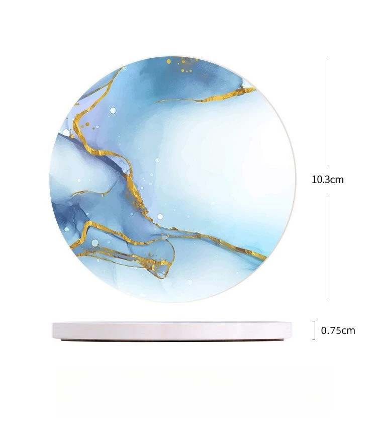 الوقايات السيراميك ماصة مع دعم - مراجعة Coaster Sublimation Blank وسعره
