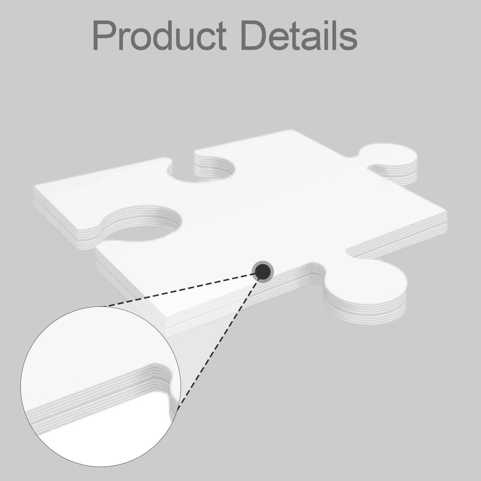 24 قطعة من ألعاب الأحجية الورق - مراجعة Puzzle Blank White وسعره