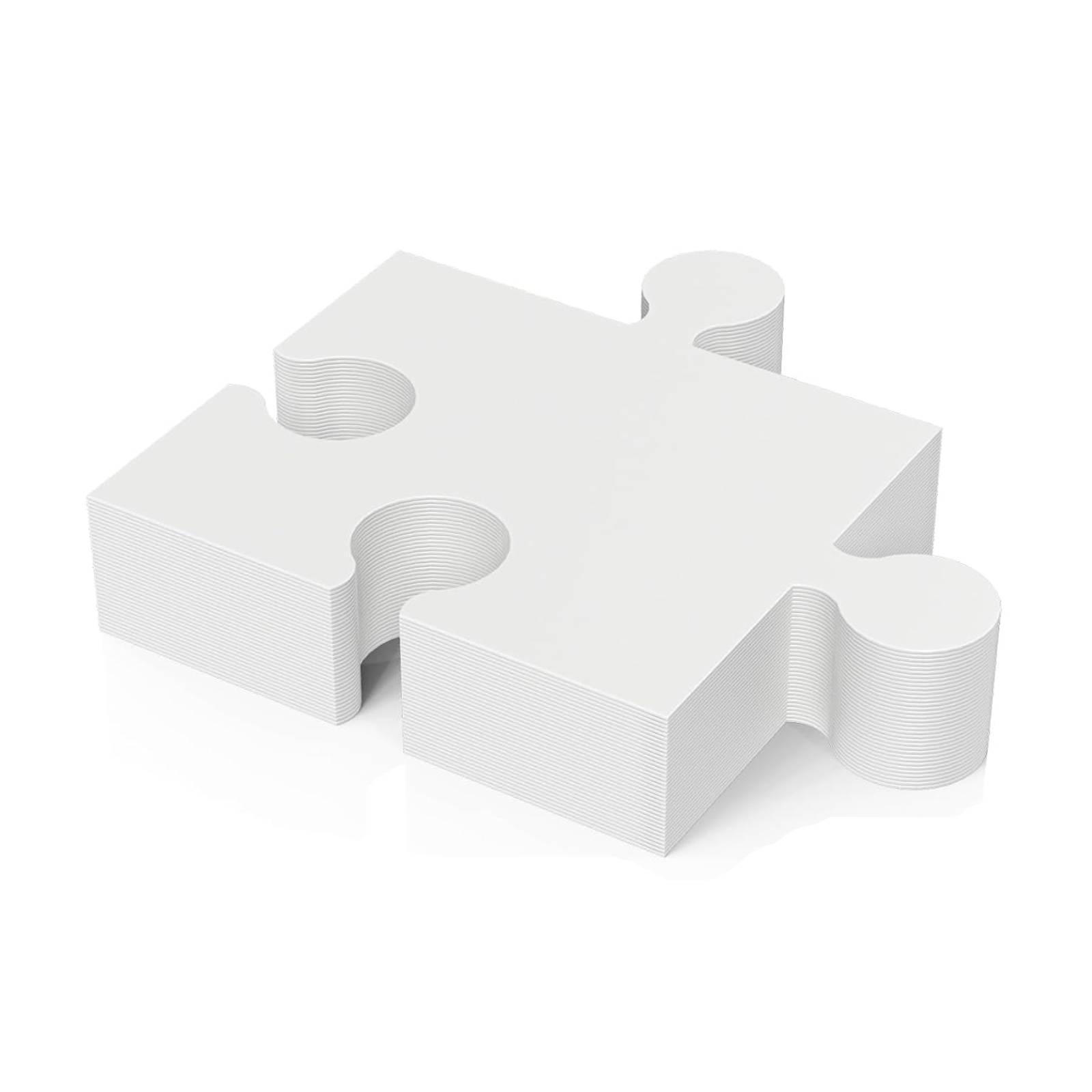 30 قطعة من قطع الأحجية للرسم و - مراجعة Puzzle Blank White وسعره