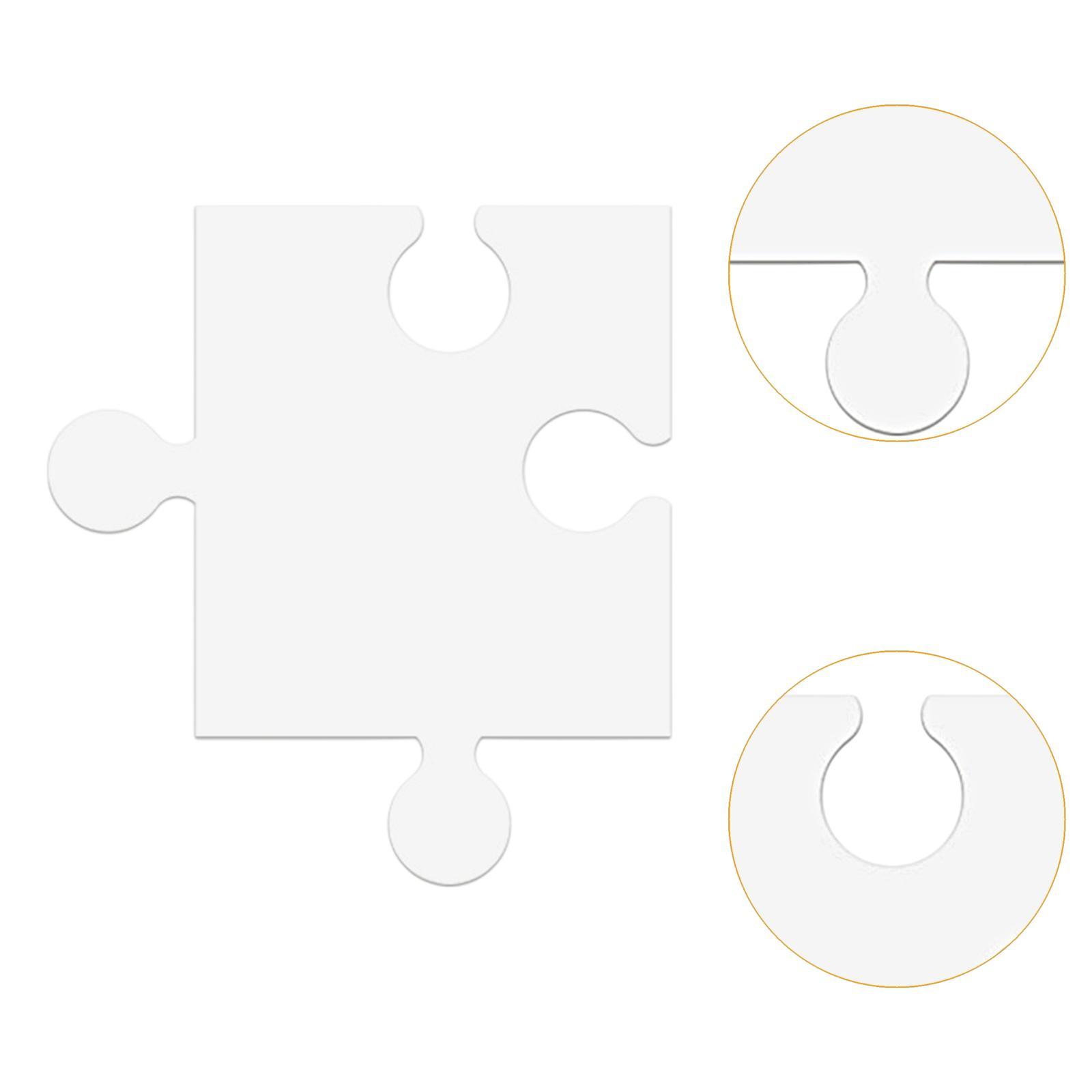 24 قطعة من قوالب الألغاز الكرت - مراجعة Puzzle Blank White وسعره