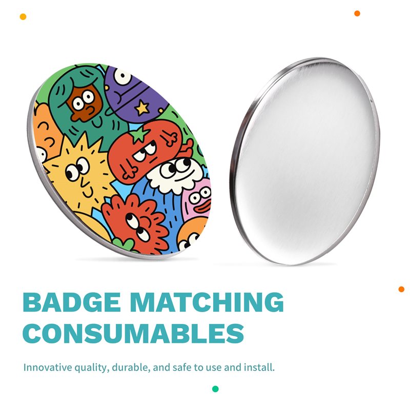 مكونات صانع شارات الزينة المرآ - مراجعة Button Badge Blank وسعره