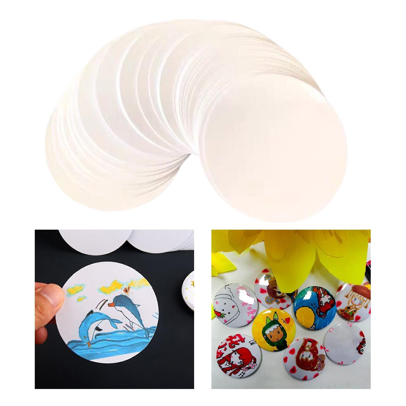 100 قطعة شارات أزرار فارغة من  - مراجعة Button Badge Blank وسعره