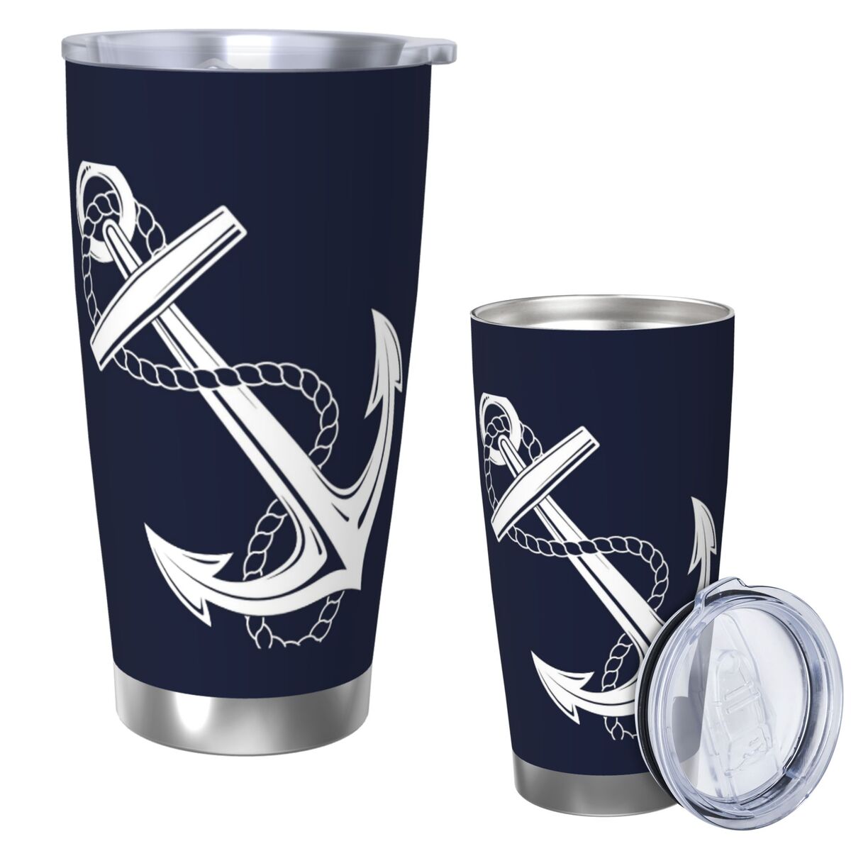 مرساة بحري الأبيض والبحري كوب  - مراجعة Tumbler 20Oz White وسعره
