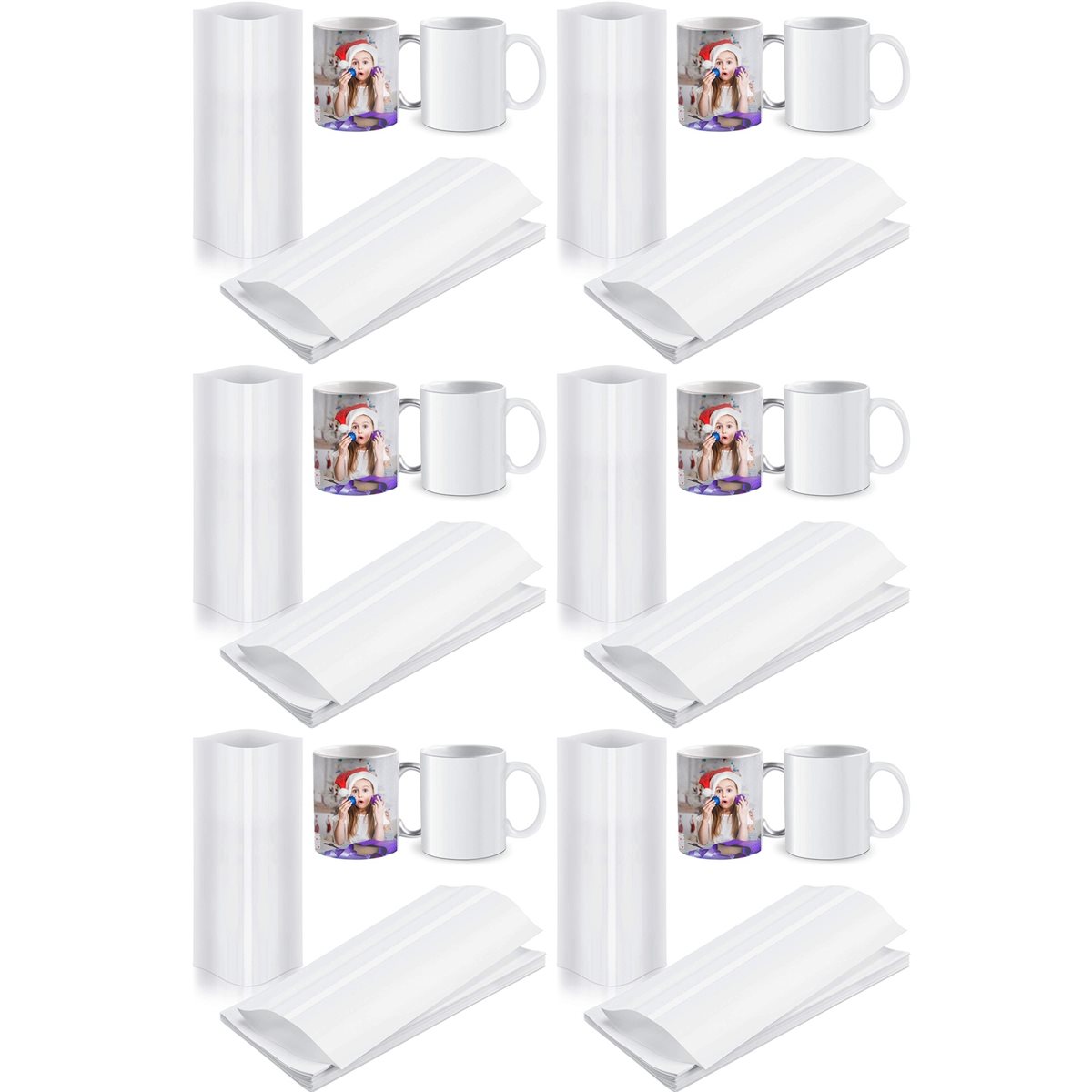 BAAE 420 قطعة فيلم تغليف حراري - مراجعة Sublimation Mug White وسعره